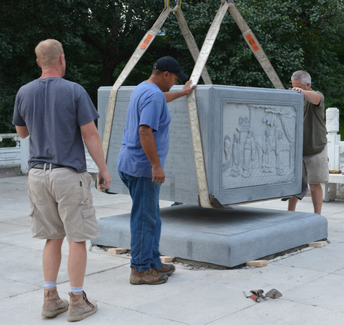 Pedestal for New Confucius Statue Cleveland Chinese Cultural Garden