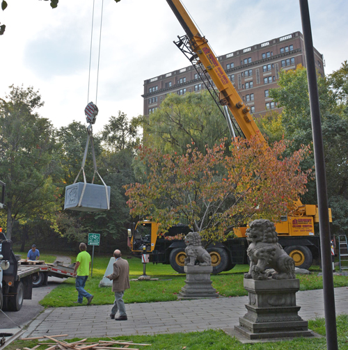 Pedestal for New Confucius Statue Cleveland Chinese Cultural Garden