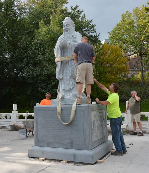 New Confucius Statue Cleveland Chinese Cultural Garden