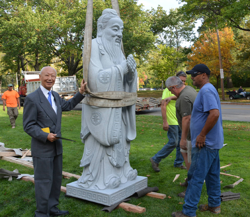 New Confucius Statue Cleveland Chinese Cultural Garden