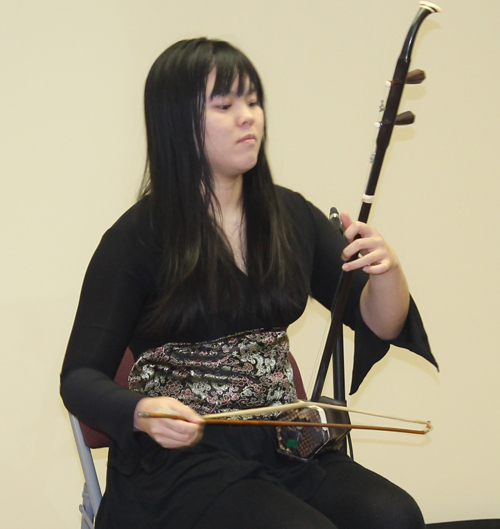 Janice Liu performed on an Erhu