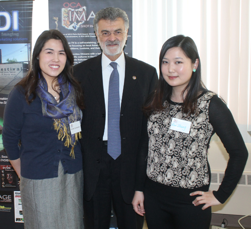 Kimlee Sureemee, Mayor Frank Jackson and Rui Zhang