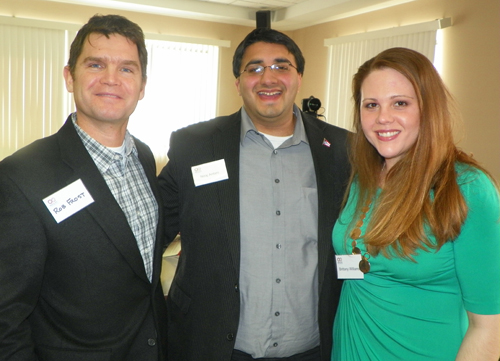 Rob Frost, Niraj Antan and Brittany Williams