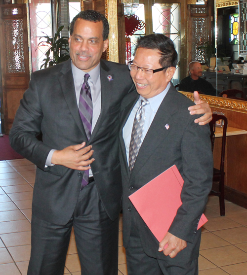 Councilman Jeff Johnson and Henry Luu
