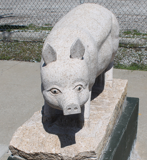 Chinese Zodiac animal in Cleveland's Chinatown