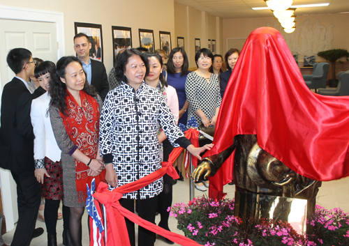 Unveiling of Sun Yat Sen statue in Cleveland