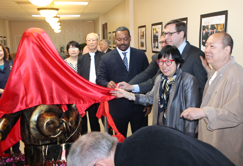 Unveiling of Sun Yat Sen statue in Cleveland