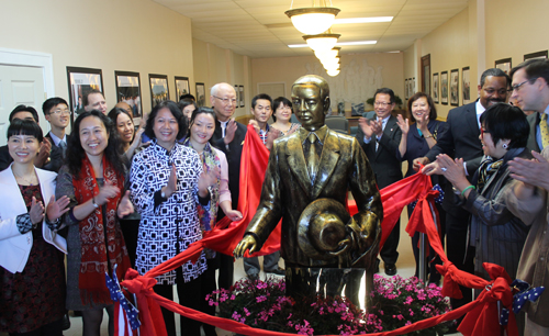 Unveiling of Sun Yat Sen statue in Cleveland