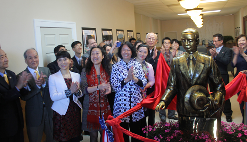 Unveiling of Sun Yat Sen statue in Cleveland