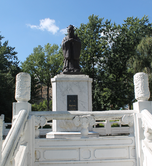 Confucius Statue in Cleveland Chinese Cultural Garden