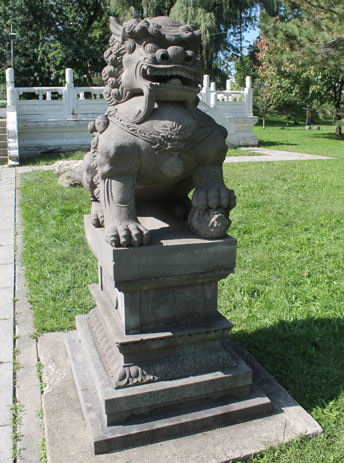 Lion Statue  in Cleveland Chinese Cultural Garden