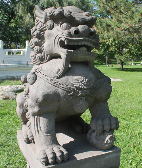 Lion Statue  in Cleveland Chinese Cultural Garden