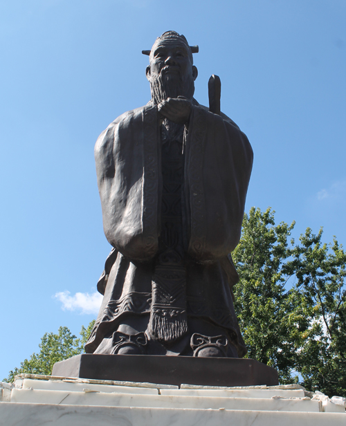 Confucius Statue in Cleveland Chinese Cultural Garden