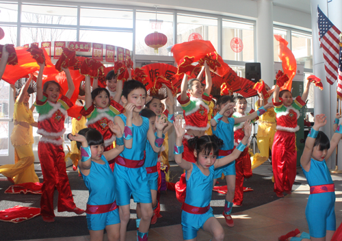 Acrobatic Chinese dance at Lunar New Year at CSU