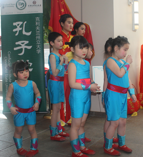 Acrobatic Chinese dancers at Lunar New Year at CSU