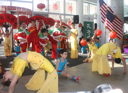 Acrobatic Chinese dance at Lunar New Year at CSU