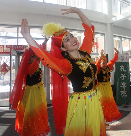 Colorful Chinese dance at Lunar New Year at CSU