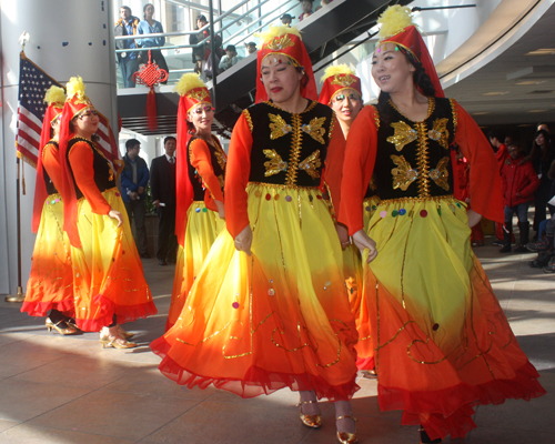 Colorful Chinese dance at Lunar New Year at CSU