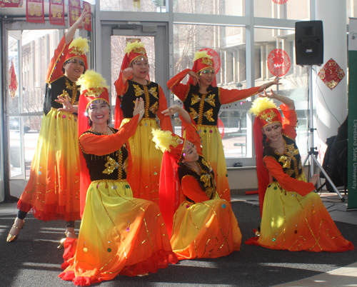 Colorful Chinese dance at Lunar New Year at CSU