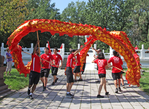 OCA Cleveland Dragon Dance in Chinese Cultural Garden on One World Day