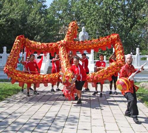 OCA Cleveland Dragon Dance in Chinese Cultural Garden on One World Day