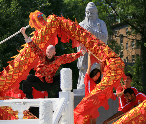 OCA Cleveland Dragon Dance in Chinese Cultural Garden on One World Day