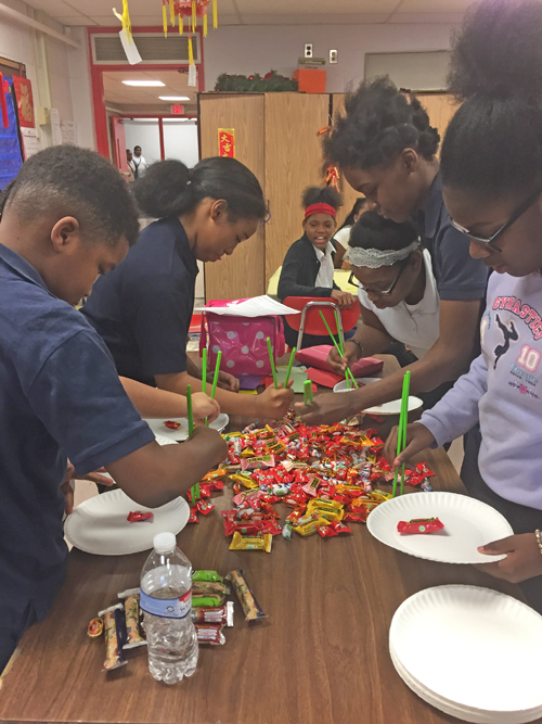 Chinese New Year celebration at Chambers Elementary School