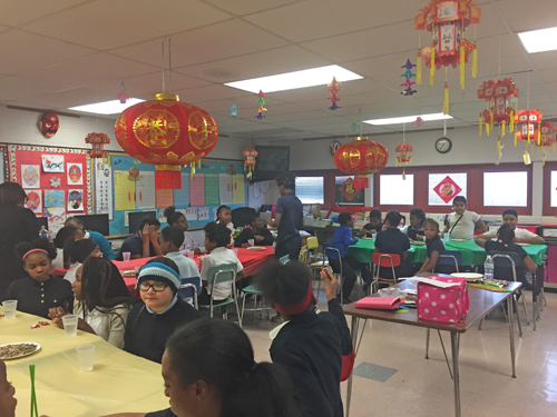 Chinese New Year celebration at Chambers Elementary School