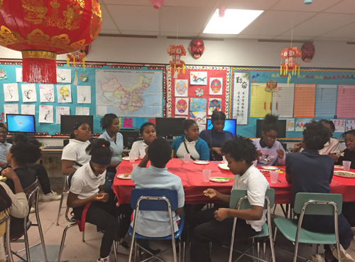 Chinese New Year celebration at Chambers Elementary School