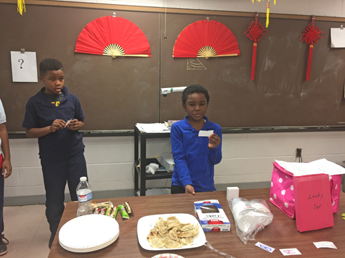 Chinese New Year celebration at Chambers Elementary School