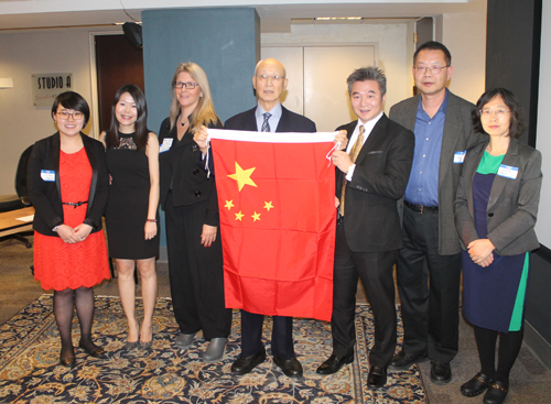 Su He, Grace Wang, Kim Kirkendall, Anthony Yen, Eddie Ni, Dr. Yan Hu and Xuhong Zhang