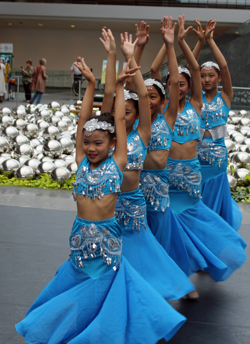 dance by young girls who are students of the Great Wall Enrichment Center