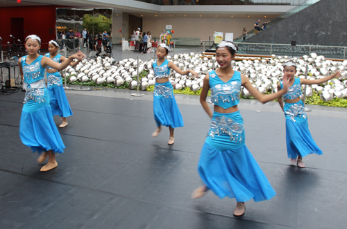 dance by young girls who are students of the Great Wall Enrichment Center
