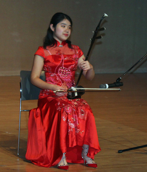 solo musical performance on the erhu called Horse Racing by Yiwen (Mary) Ning