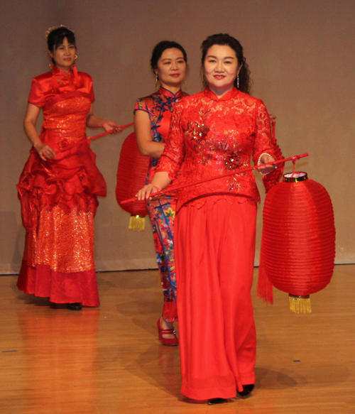 Red Lantern dance performance by ladies from the World Qipao United Association of US Ohio Chapter