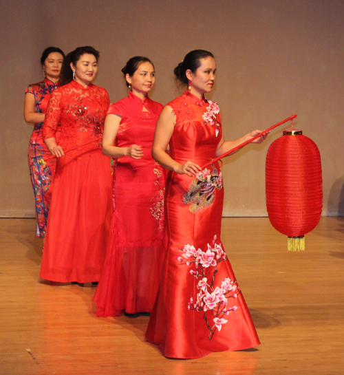 Red Lantern dance performance by ladies from the World Qipao United Association of US Ohio Chapter