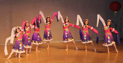Zhuo Ma Chinese Dance by young ladies from the Great Wall Enrichment Center