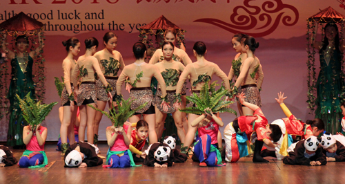 The LingYun Rising Star Dance School and Cleveland Contemporary Chines School  performers