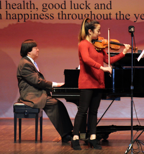 .  Ann Yu and Jin Yu from Cleveland Contemporary Chinese Culture Association performed a violin and piano duet 