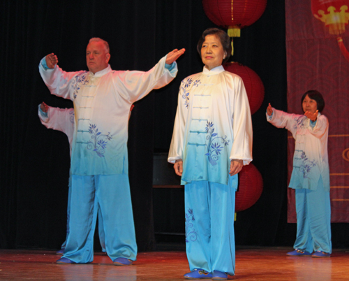 A traditional Chinese Tai Chi demonstration was performed by members of the Westlake Chinese Cultural Association. 