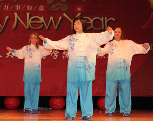 A traditional Chinese Tai Chi demonstration was performed by members of the Westlake Chinese Cultural Association. 