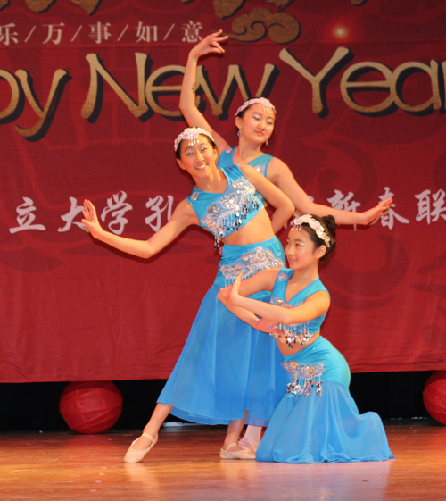 A traditional Chinese Peacock Dance was performed by students of the Great Wall Enrichment Center. 