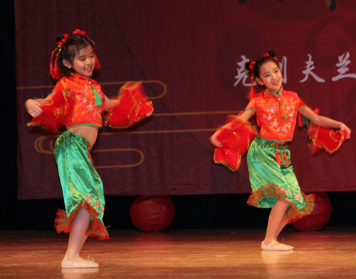 Students from the Great Wall Enrichment Center performed an original Chinese dance to celebrate the New Year. 