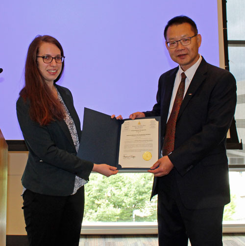 Ms. Esther Kelsch and Dr. Yan Xu