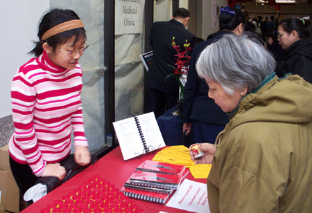 Demi Zhang at the ClevelandPeople.Com table