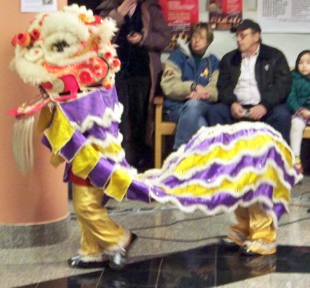 Baby lion at Chinese Lion Dance