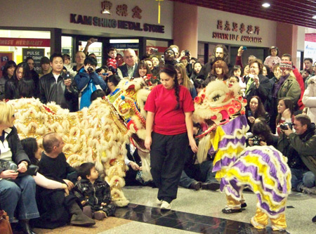 Lion Dance for Chinese New Year