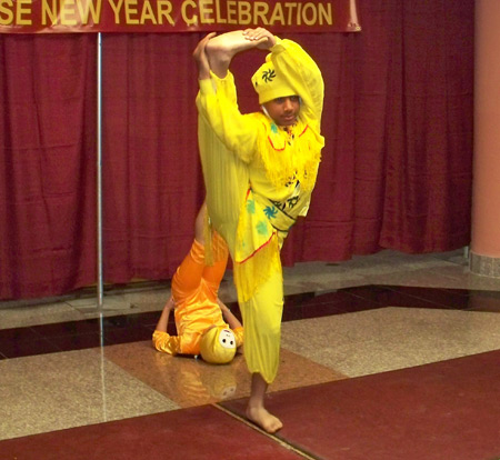 Connie Zhang acrobats and dancers for Year of the Tiger