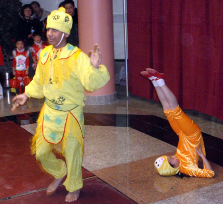 Connie Zhang acrobats and dancers for Year of the Tiger