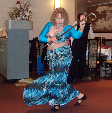 Cane dance by Wind and Sand dance group belly dancer